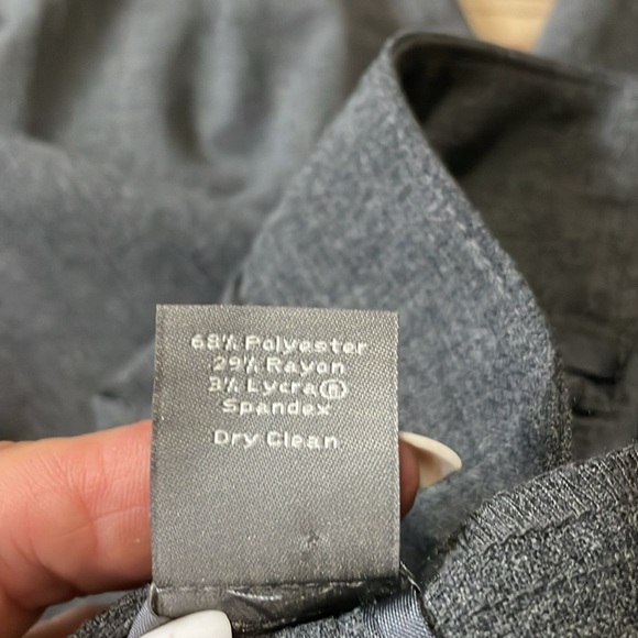 Ann Taylor Margo cropped trousers Gray Womens 2 Neutral Business casual Career - Picture 13 of 14